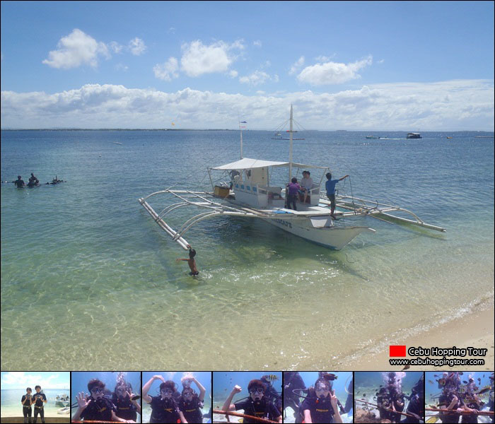 Cebu Nalusuan island hopping tour - 28 Dec 2012